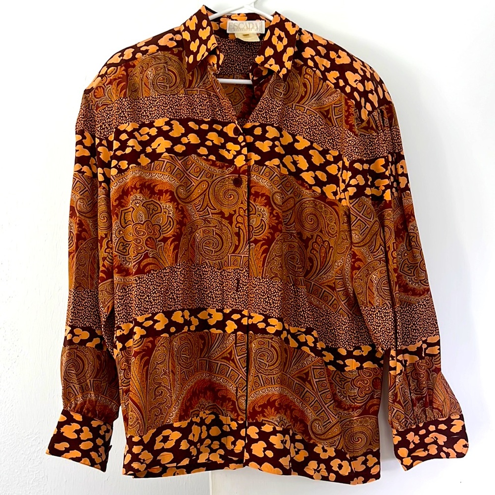Vintage Escada Silk Shirt blouse